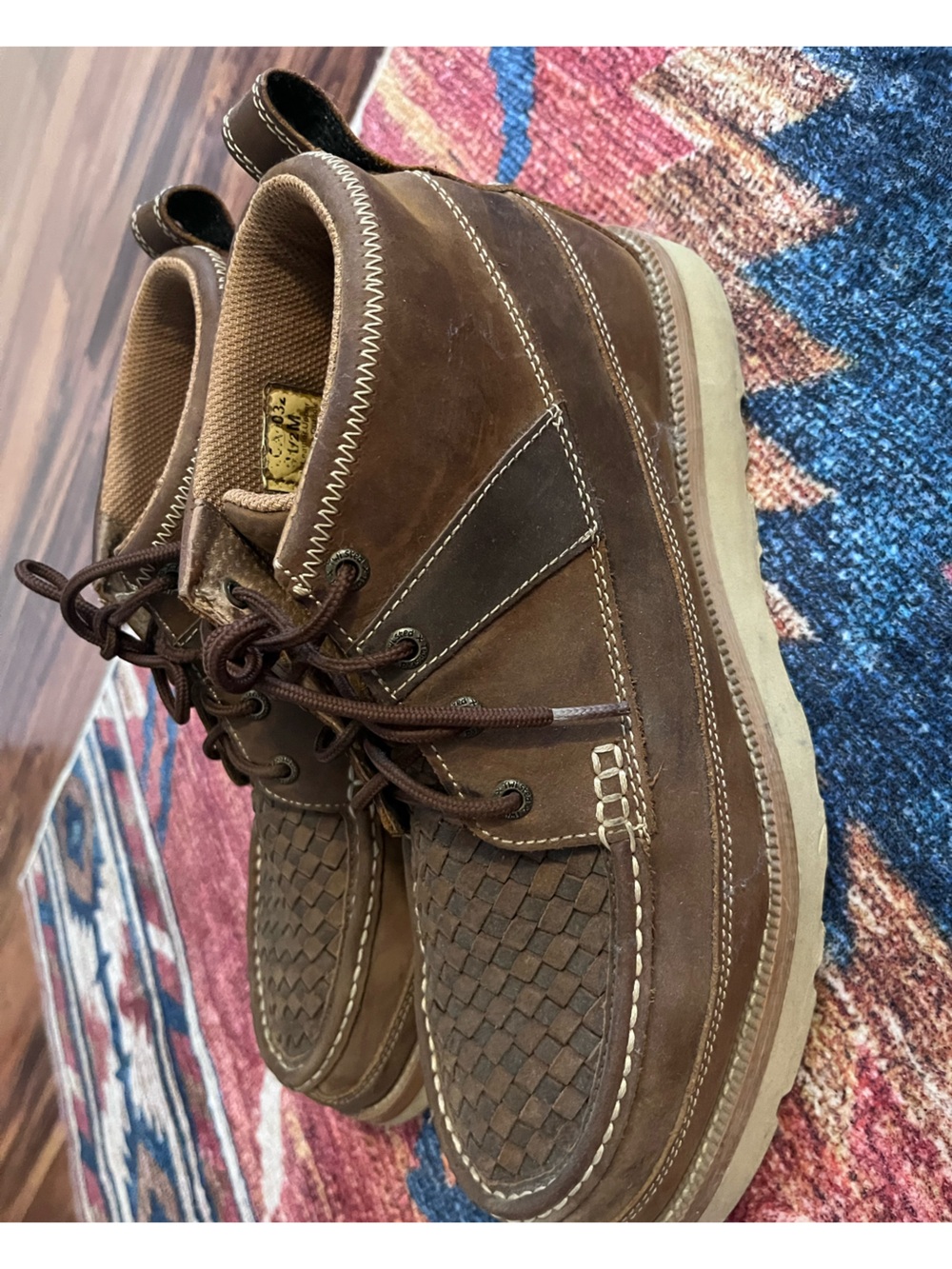 Twisted X Men's Brown Woven Leather Chukka Boots